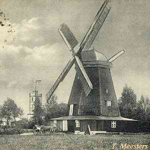 Galeriehollnder in Prerow - Mhle mit Flgel in Betrieb 1938