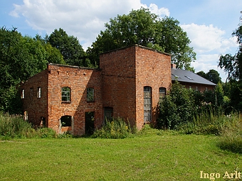 Wassermhle Pritzier - Ansicht der Ruine heute