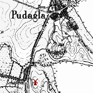 Bockwindmhle Pudagla -  Standort