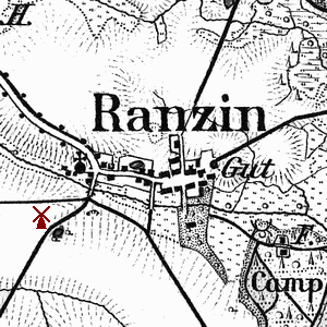Bockmhle in Ranzin - Standort