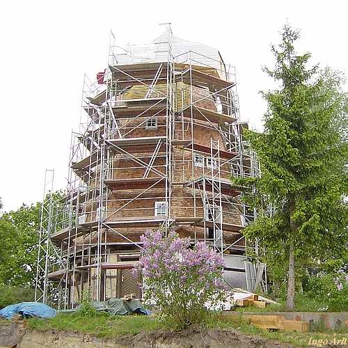 Windmhle Rbel - eingerstete Mhle auf dem Mhlenberg