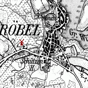 Mühle Kalms in Röbel - Standort