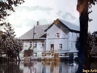 Wassermhle Rossow - historische Ansicht um 1950