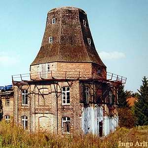 Windmhle Rostock die Conrady Mhle - Ansicht vor Abri 2001