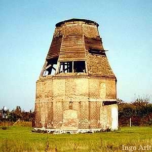 Windmhle in Rostock die Sievershgener Mhle - Ruine 2001