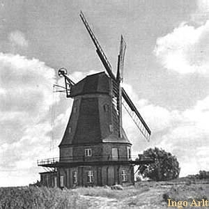 Windmhle in Rostock die Sievershgener Mhle - Mhle in Betrieb 1930