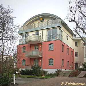 Windmhle in Rostock - Klostermhle - Mhlenstumpf als Wohnung heute