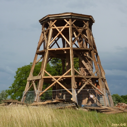 Windmhle Ruchow - Sanierung des aufwndigen Achtkants