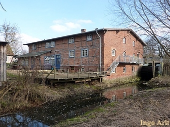 Wassermühle Rüting - Mühle mit Wasserrad
