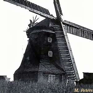 Windmühle Steinhagen bei Satow - in alter Pracht 1939