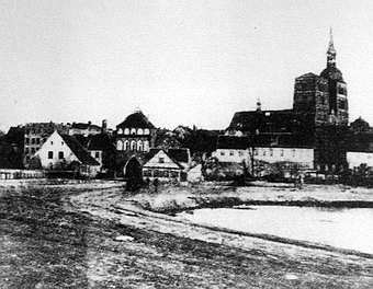 Wassermühle Kniepermühle Stralsund - Ansicht um 1890