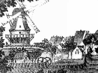 Wassermühle Tessin - Ansicht 1850