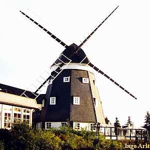 Windmhle Ueckermnde Pommernmhle - Ansicht als Hotel 2002