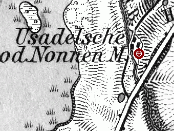 Wassermühle Nonnenmühle Usadel - Standort