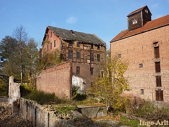 Wassermhle Useriner Mhle - Ansicht Mhle und Speicher heute