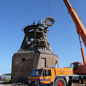 Windmhle Walkendorf - Versuch Bergung 2013