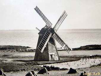 Windmhle Wieck Niemann - freistehend am Bodden 1937