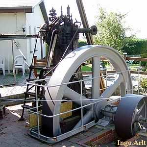 Windmhle Woldegk Mhlencafe Ramme - Dieselmotor