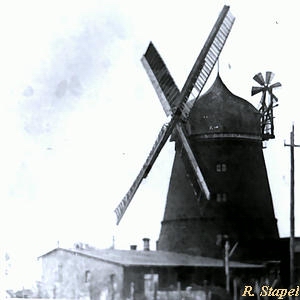 Windmhle Woldegk Mhlencafe Ramme - in alter Pracht 1938