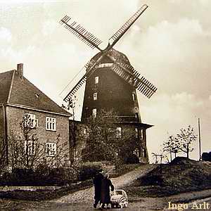 Windmühle Woldegk Seemühle - in alter Pracht 1961