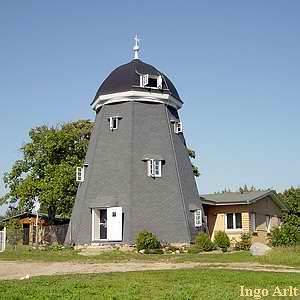 Windmhle Wolgast Braun - Ansicht heute