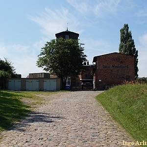 Windmhle Wolgast Wendorf - Auffahrt