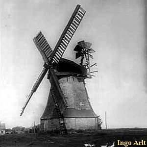 Windmhle Wustrow - in alter Pracht 1935
