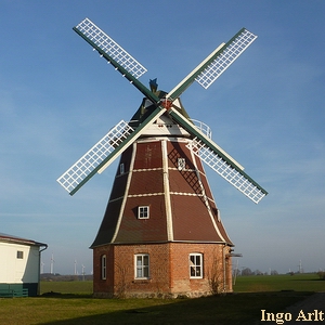 Windmühle Zepelin - Ansicht heute