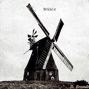 Windmhle Zsow - Ansicht um 1900