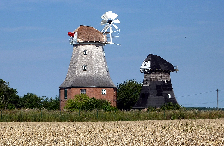 Blick auf die Zwillingswindmhlen